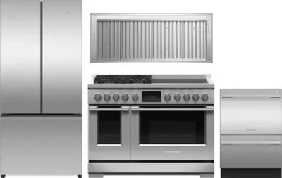 4 Piece Package Includes Refrigerator, Range, Hood And Dishwasher